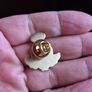Vintage Little Blond Haired Angel Boy Pin Image 3