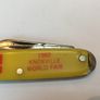 Coca Cola 1982 Knoxville World Fair Pocket knife Yellow Image 2