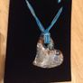 Love Heart Glass Pendant Necklace Image 4