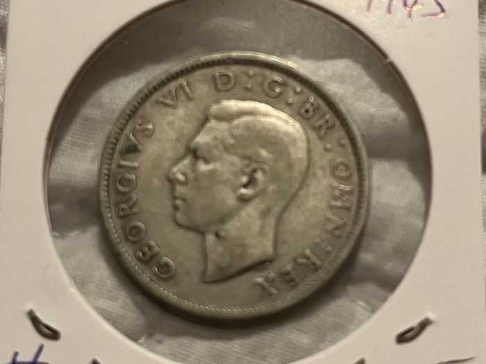 British Florin 1943 (50% Silver)