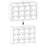 Sideboard White 135x39x103.5 cm Cold-rolled Steel Image 5