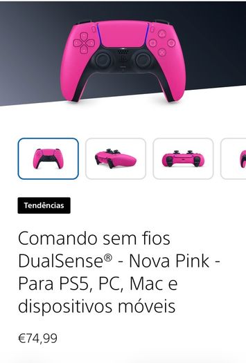 PS5 DualSense Wireless Controller - Nova Pink