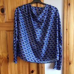 Gallery Blue Print Blouse  size 14 includes postage