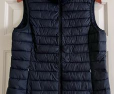 Ladies Navy Gilet by Dunne's