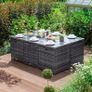 New Cube Garden Rattan Furniture Set / 10 Seater / Dining Table / Chairs / Delivery Image 2
