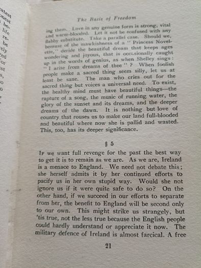Principles of Freedom Terence MacSwiney late Lord Mayor of Cork Ireland 1936 edition hardback in good used condition with all pages intact FREE STANDARD POSTAGE INCLUDED