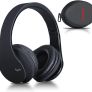 MULTIPLE COLOURS AVAILABLE Wireless Bluetooth Headphones Over Ear, Hi-Fi Stereo Headset with Deep Bass, Foldable and Lightweight, Wired and Wireless Modes Built in Mic for Cell Phones Image 2