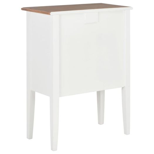 Sideboard White 54x30x80 cm Solid Wood