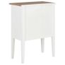 Sideboard White 54x30x80 cm Solid Wood Image 6