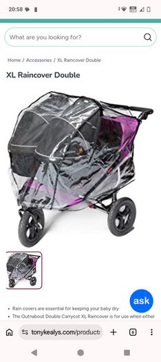 Out and about Carrycot Xl Raincover