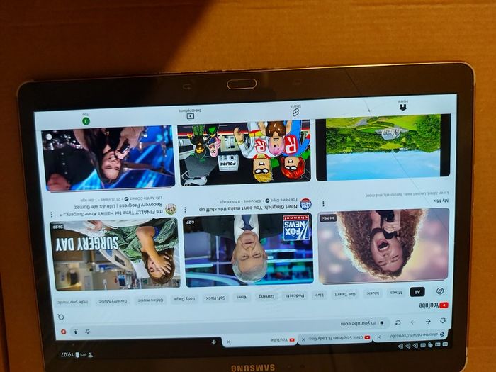 Samsung Galaxy Tab S, 10.5 inch, Model SM-T800, screen has a slight crack or 2 but touchscreen works fine