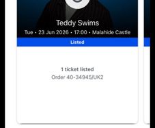 Teddy swims tickets