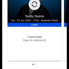 Teddy swims tickets