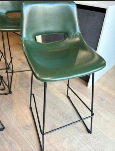 faux leather kitchen stools (4)