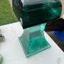 Rare glass sculpture 19 in tall x 9in square Image 3