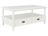 Coffee Table White 100x55x45 cm Wood