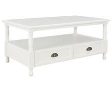 Coffee Table White 100x55x45 cm Wood