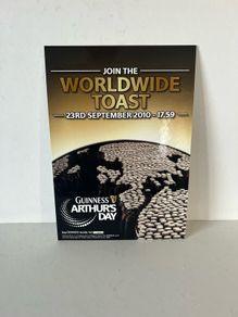 Guinness Arthur's day showcard (nos)