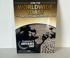 Guinness Arthur's day showcard (nos)