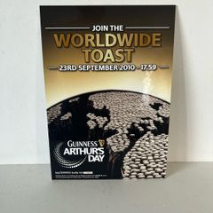 Guinness Arthur's day showcard (nos)