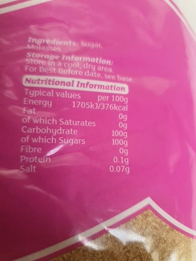 3 Kilo Bag Of GEM Brown Sugar