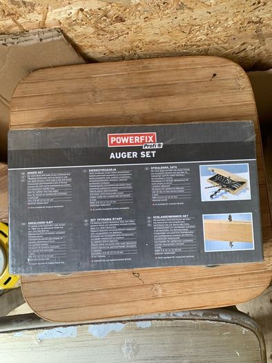 Sealed (wooded Boxed) powerfix auger set of 6