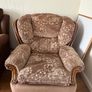Velour wing arm chair Image 3
