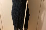 Navy lace dress