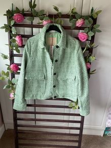 jacket bnwt mint green with black flex size 12 streetone jacket