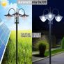 Solar Lamp Post Street Light with Planter Automatic Image 4