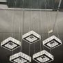 L.E.D. 5 piece Crystal chandelier. Brand new in box Image 3