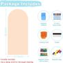 Magnetic Arch Wall Decal 100x45 Cm Magnetic Chalkboard Contact Paper for Wall Peel and Stick Self Adhesive Magnet Board Sticker Roll with 36 Letters for PlayroomMilk Tea Image 2