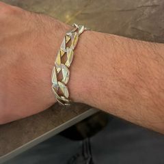 35g Sterling silver curb link bracelet