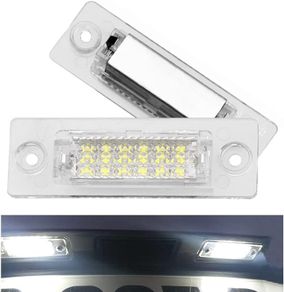Rear Number Plate Light For VW T5 Caddy Golf Jetta Passat Skoda 6000K Xenon White 2Pcs