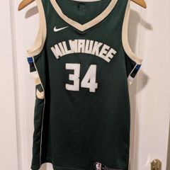 Authentic Lakers Statement Edition Milwaukee Bucks #34 Jersey nike small NBA