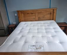 Wooden King Size frame and mattress