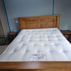 Wooden King Size frame and mattress