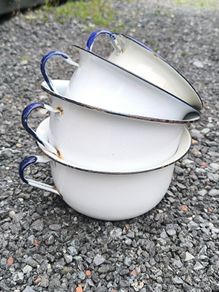enamel ware  pots