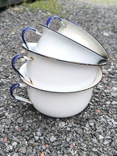 enamel ware  pots
