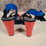 Womens GRAZIA  blue multi high heel shoes Size UK 6 EU 39 Image 5