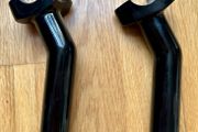 NEW Drag Specialties Black 5.5" Pullback Risers  Forged Aluminum (Harley / 1" Bars)