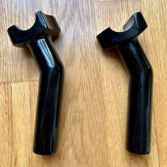 NEW Drag Specialties Black 5.5" Pullback Risers  Forged Aluminum (Harley / 1" Bars)