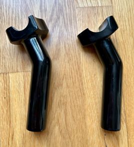 NEW Drag Specialties Black 5.5" Pullback Risers  Forged Aluminum (Harley / 1" Bars)