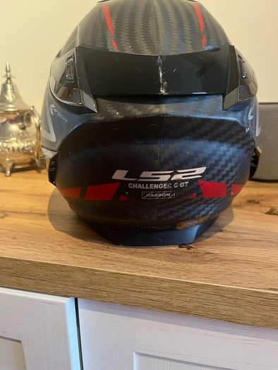 LS2 FF327 Challenger C GT Carbon Helmet XX Large Red