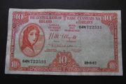 The Central Bank of Ireland. Lady Lavery 10 shillings (1957) #2