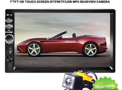 7inch Car Van Stereo car radio tuner Bluetooth 2 Din 2din 7 inch Touch Screen auto Audio Autoradio Support FM/MP5/USB/AUX Rear View Camera