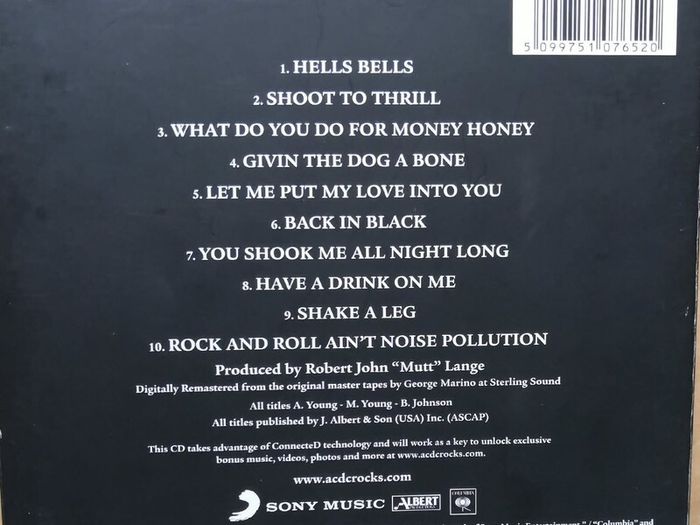 Ac/dc - Back In Black Cd