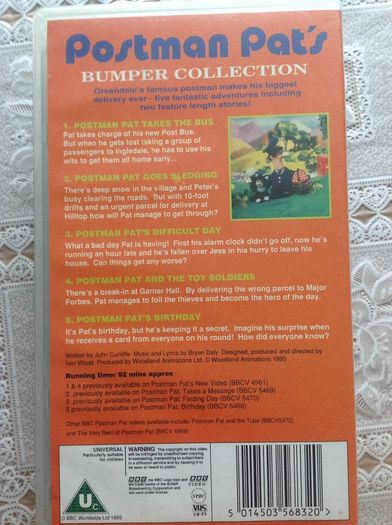 POSTMAN PAT'S Bumper Collection. VHS Video