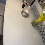 Modern high gloss dining table & chairs. Image 5