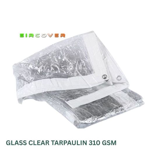 Glass Clear Tarpaulin 2m x 2.4m (7' - 8') 310 gsm